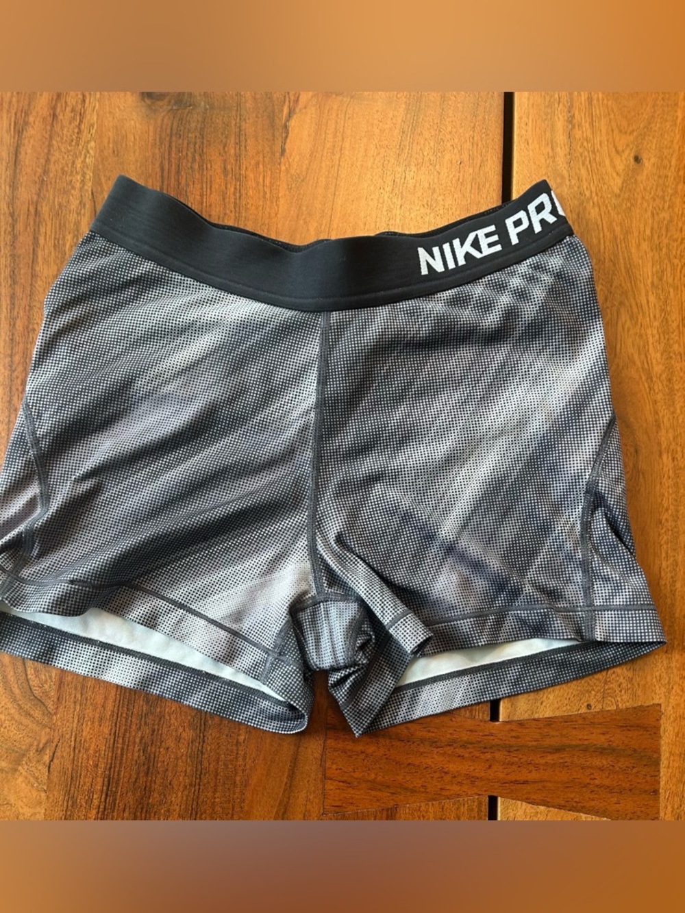 Nike Pro Women's Black and Gray Training Bike Shorts